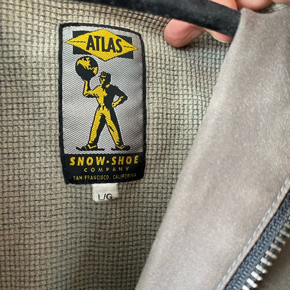 ATLAS Snow-Shoe Company Vintage Waxed Cotton Jacket Men's Large Gray Utility - Picture 5 of 9